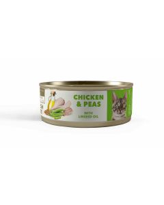 Karma mokra dla kota AMITY Chicken & Peas Adult 80 g (kurczak)