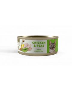 Karma mokra dla kota AMITY Chicken & Peas Adult 24 x 80 g (kurczak)