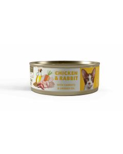 Karma mokra dla kota AMITY Chicken & Rabbit Sterilized 80 g (kurczak + królik)