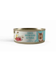 Karma mokra dla kota AMITY Hake Cod & Tuna Sterilized 80 g (morszczuk + dorsz + tuńczyk)