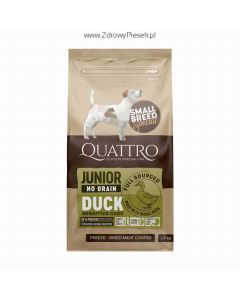 Karma Quattro Junior Duck Small Breeds 1,5 kg (kaczka) 10/23