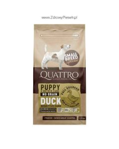 Karma Quattro Puppy and Mother Duck Small Breeds 1,5 kg GRAIN FREE (kaczka)