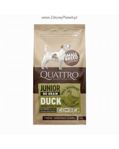 Karma Quattro Junior Duck Small Breeds 7 kg GRAIN FREE (kaczka)