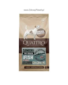 Karma Quattro Senior&Overweight White Fish&Krill Small Breeds 7 kg GRAIN FREE (biała ryba i kryl)