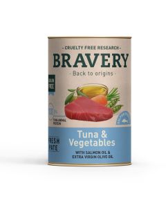Karma BRAVERY Tuna & Vegetables Adult 290 g dla wszystkich ras (świeży pasztet z tuńczyka)