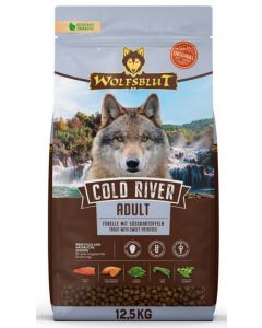Wolfsblut Cold River Adult 12,5 kg (pstrąg i łosoś) - uszkodzone opakowanie 
