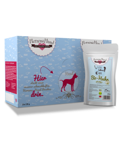 KARMA HERZENS HUND HUHN 15 x 130 G GRAIN FREE (53% EKOLOGICZNEGO KURCZAKA) - data ważności 7/2025r.