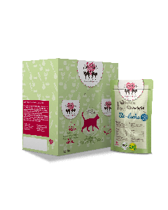 Karma KatzenLiebe Bio-lachs 15 x 100 g (96% organicznego mięsa łososia) - data ważności 02/2026r.