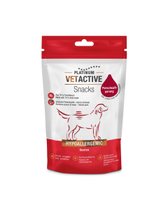Półwilgotne przysmaki dla psa PLATINUM Vetactive Hypoallergenic Iberico 200g (wieprzowina iberyjska) - data ważności 3/2025r.