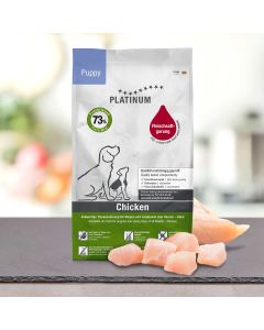 Karma dla szczeniąt PLATINUM Puppy Chicken ok. 50 g x 70 szt. (kurczak) - data ważności 7/2025r.